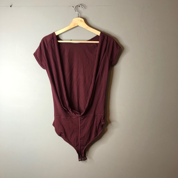 Free People Red BodySuit Small Low Back - Picture 8 of 9